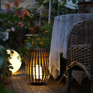 Garden Rattan Floor Lamp