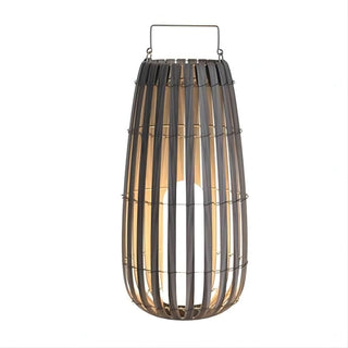 Rattan Weaving Oval Cage Outdoor Patio Waterproof Floor Lamp. Garden Rattan Floor Lamp. Rattan Floor Lamp. Rattan Portable Lantern. Waterproof Solar Outdoor Lights.