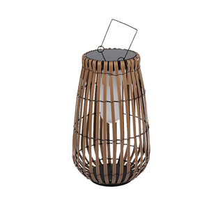 Rattan Weaving Oval Cage Outdoor Patio Waterproof Floor Lamp. Garden Rattan Floor Lamp. Rattan Floor Lamp. Rattan Portable Lantern. Waterproof Solar Outdoor Lights.