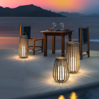 Garden Rattan Floor Lamp
