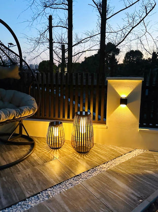 Rattan Weaving Oval Cage Outdoor Patio Waterproof Floor Lamp. Garden Rattan Floor Lamp. Rattan Floor Lamp. Rattan Portable Lantern. Waterproof Solar Outdoor Lights.