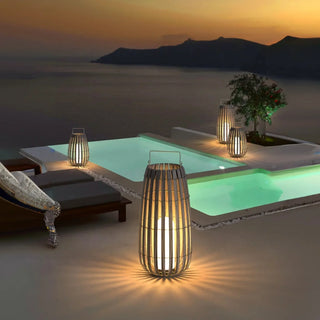 Garden Rattan Floor Lamp