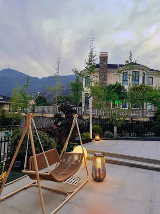 Garden Rattan Floor Lamp