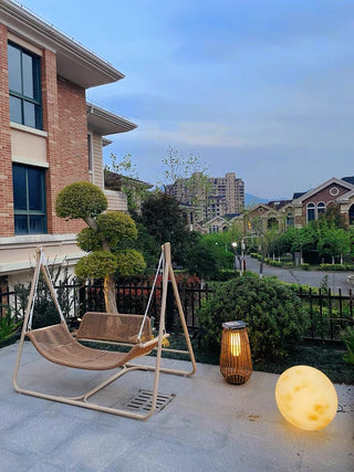 Rattan Weaving Oval Cage Outdoor Patio Waterproof Floor Lamp. Garden Rattan Floor Lamp. Rattan Floor Lamp. Rattan Portable Lantern. Waterproof Solar Outdoor Lights.