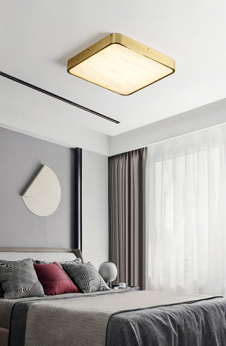 Geometric Alabaster Recessed Ceiling Light