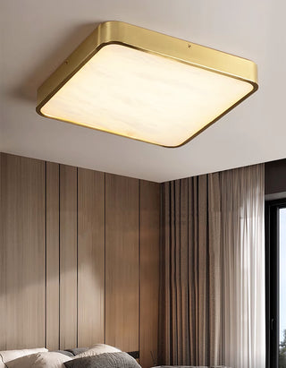 Geometric Alabaster Recessed Ceiling Light