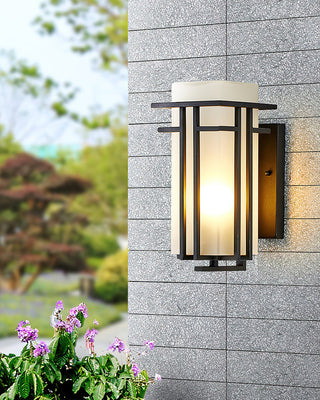 Glass Linden Outdoor Wall Lamp