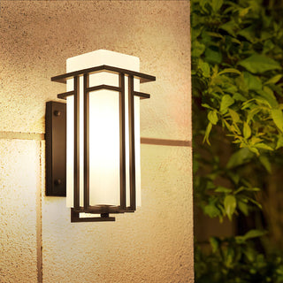 Glass Linden Outdoor Wall Lamp