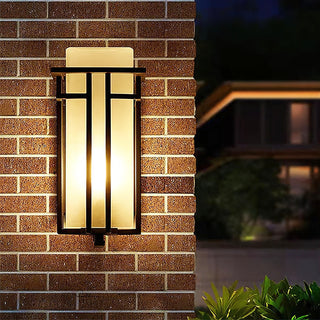 Glass Linden Outdoor Wall Lamp