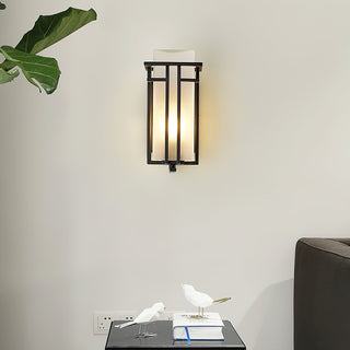 Glass Linden Outdoor Wall Lamp