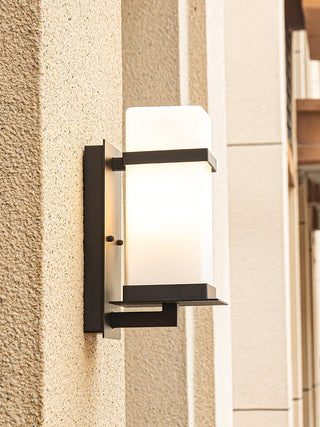 Glass Mcdade Square Outdoor Wall Light