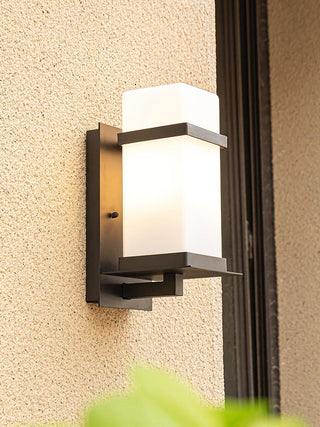 Glass Mcdade Square Outdoor Wall Light