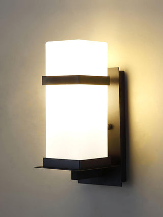 Glass Mcdade Square Outdoor Wall Light