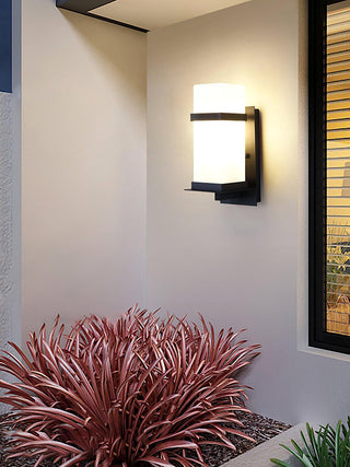 Glass Mcdade Square Outdoor Wall Light