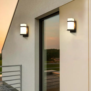 Glass Mcdade Square Outdoor Wall Light