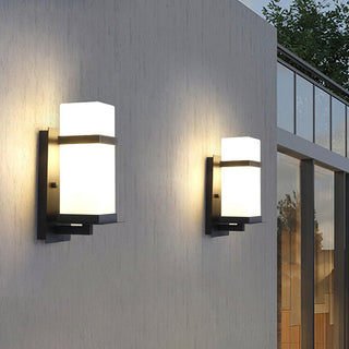 Glass Mcdade Square Outdoor Wall Light