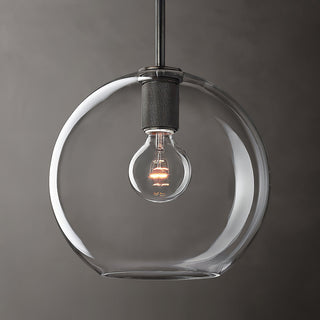 Utilitaire Cloche Shade Pendant. UTILITAIRE GLOBE SHADE PENDANT 8". UTILITAIRE GLOBE SHADE PENDANT 11". Luxury Utilitaire Cloche Shade Pendant. rh. Glass Shaded Pendant Light. Brass Glass Shaded Pendant Light