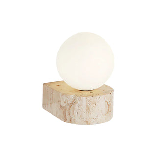 Globe Byers Travertine Wall Lamp