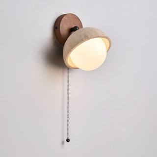 Globe Travertine Pecherna Wall Sconce