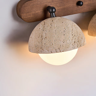 Globe Travertine Pecherna Wall Sconce