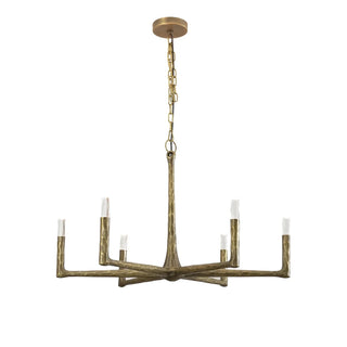 Hammered Cylindrical Lamp Arm Chandelier