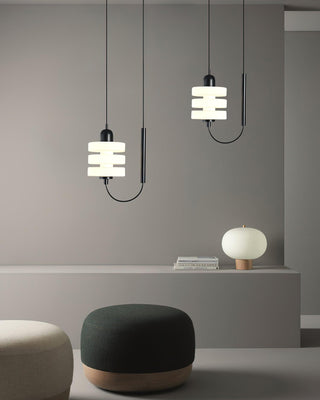 Japanese Minimalist Glass Pendant Light