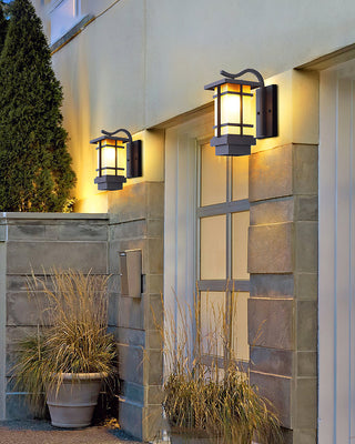 Lattice Decorative Madison Lantern Outdoor Wall Lamp