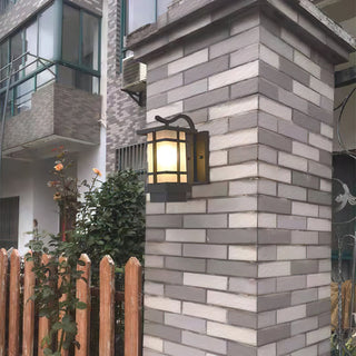 Lattice Decorative Madison Lantern Outdoor Wall Lamp