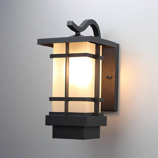 Lattice Decorative Madison Lantern Outdoor Wall Lamp