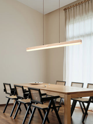Linear Ecliptic Beam Travertine Pendant Lamp