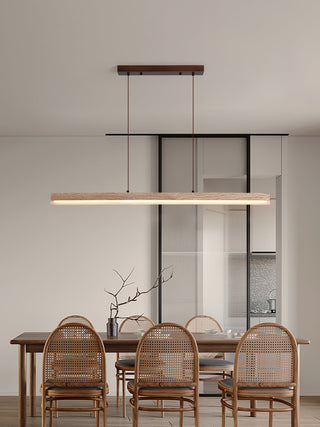 Linear Ecliptic Beam Travertine Pendant Lamp