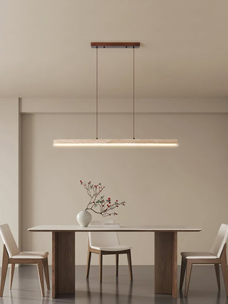 Linear Ecliptic Beam Travertine Pendant Lamp