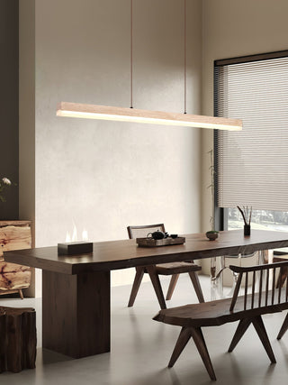 Linear Ecliptic Beam Travertine Pendant Lamp