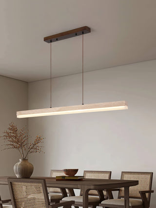Linear Ecliptic Beam Travertine Pendant Lamp