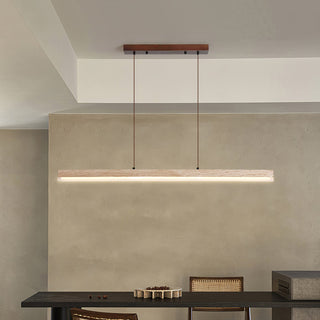 Linear Ecliptic Beam Travertine Pendant Lamp