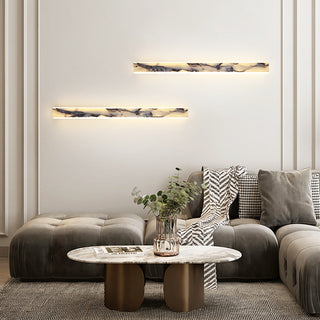 Linear Marble Rectangular Wall Lamp