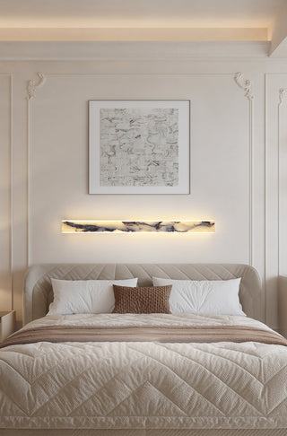 Linear Marble Rectangular Wall Lamp