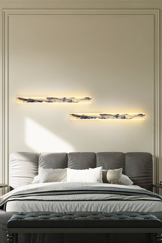 Linear Marble Rectangular Wall Lamp