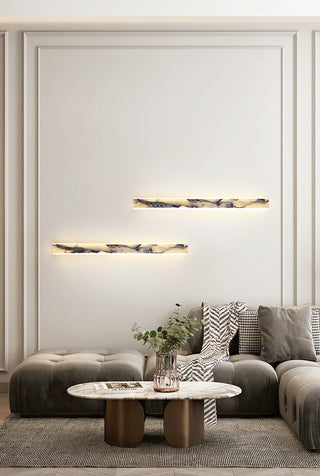 Linear Marble Rectangular Wall Lamp