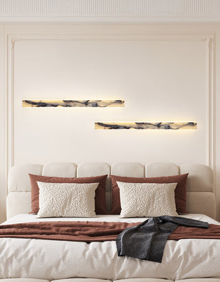 Linear Marble Rectangular Wall Lamp