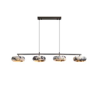 Linear Bulgari Marble Ring Pendant Light