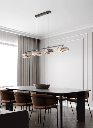 Linear Bulgari Marble Ring Pendant Light