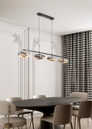 Linear Bulgari Marble Ring Pendant Light