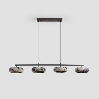 Linear Bulgari Marble Ring Pendant Light
