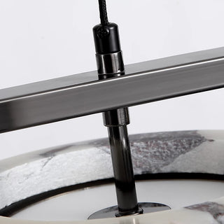 Linear Bulgari Marble Ring Pendant Light