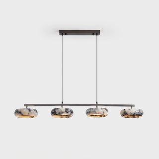 Linear Bulgari Marble Ring Pendant Light