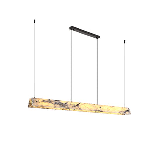 Linear Minimalist Marble Pendant Light