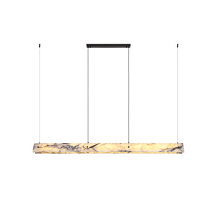 Linear Minimalist Marble Pendant Light