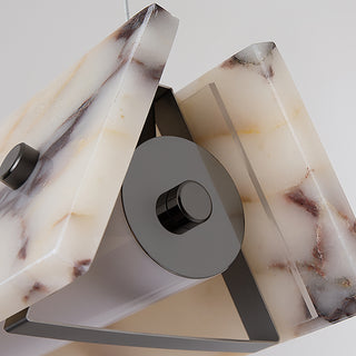 Linear Minimalist Marble Pendant Light