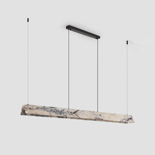Linear Minimalist Marble Pendant Light